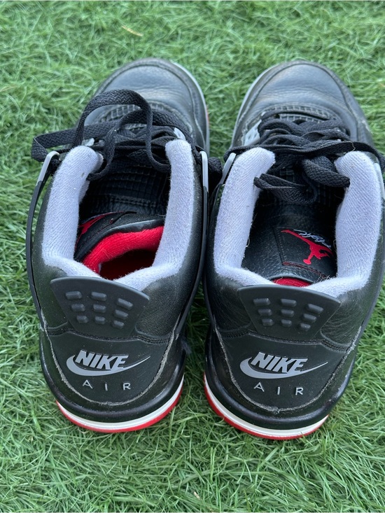 Nike Other - Nike Jordan Air retro 4 Kids Black and Red Low-Top Air Sneakers